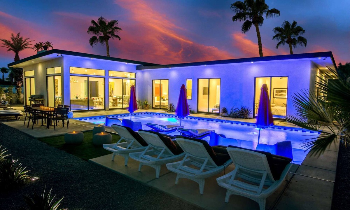 Palm Springs House | 5 Palms Estate by PalmsAtPark - Glam Pool, Spa & Mountain Views
