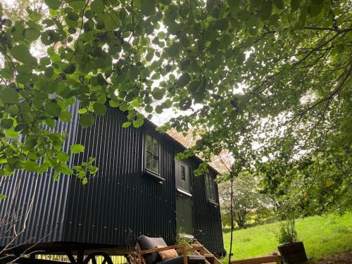 Lanivet Apartment | Cornwall Woodland Shepherd's Hut with Hot Tub - Deirdres Hut