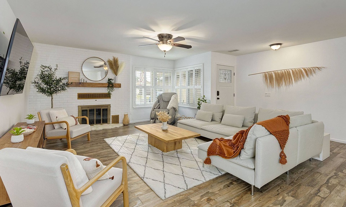 Riverside House | Cozy Scandi Boho Getaway with Massage Chair and BBQ