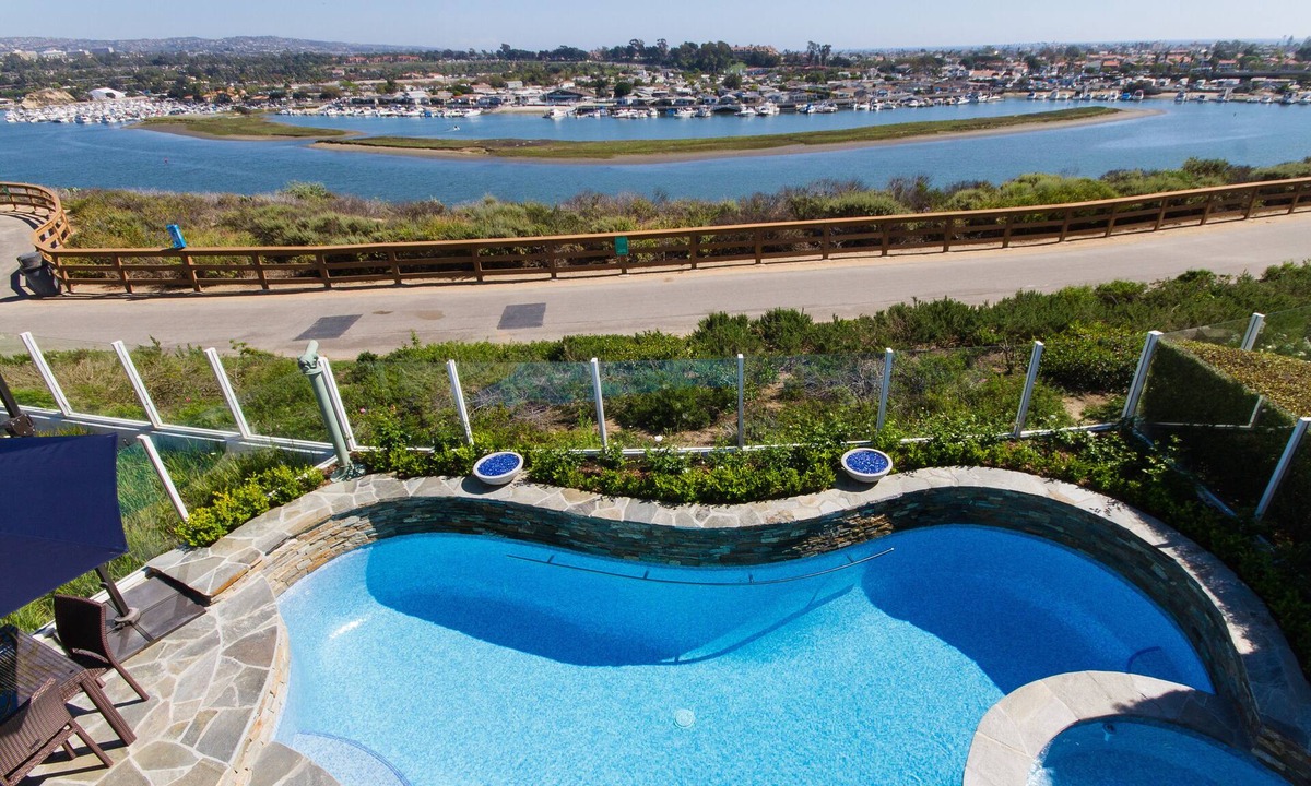 Newport Beach House | Gated View Home With All Tile Salt Water Pool