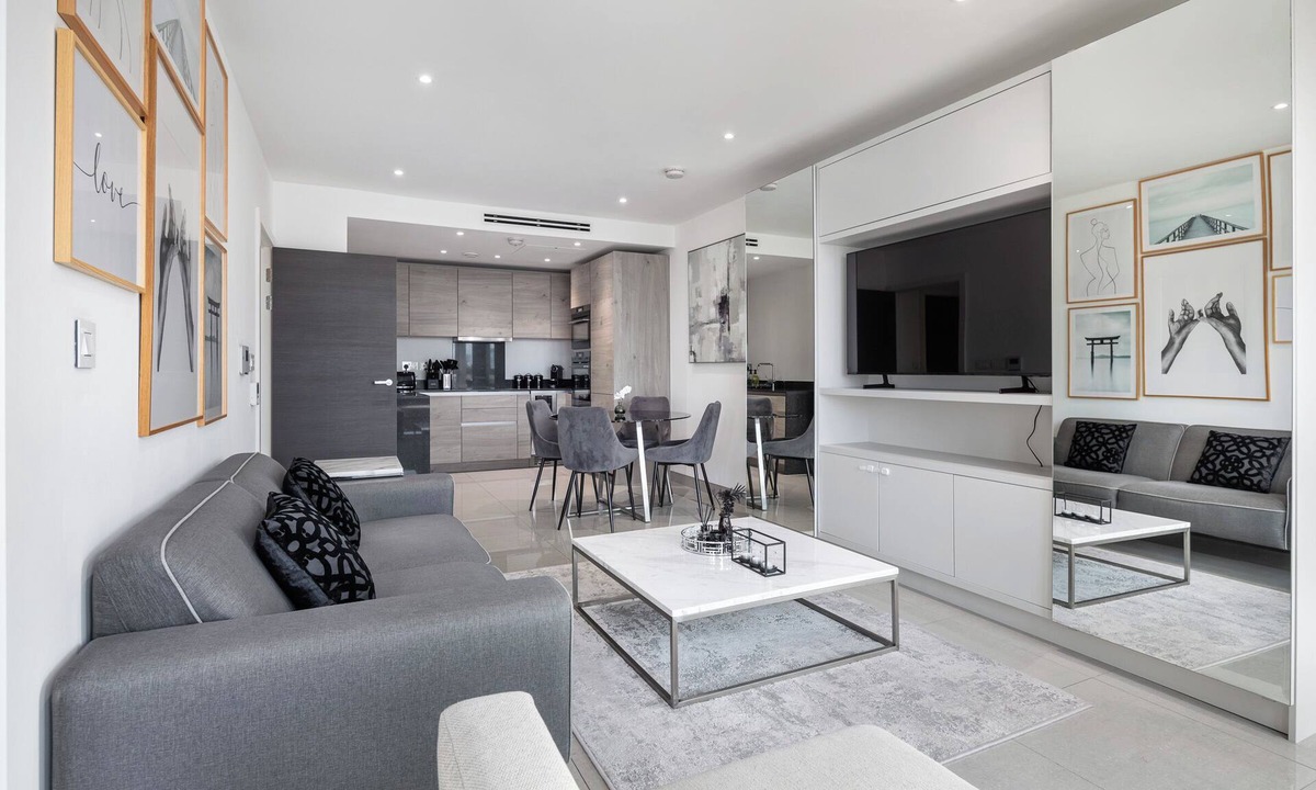 Newington Apartment | London Eye Fireworks View|Lux 2Bed 2Bath Southwark AirCon & Gym