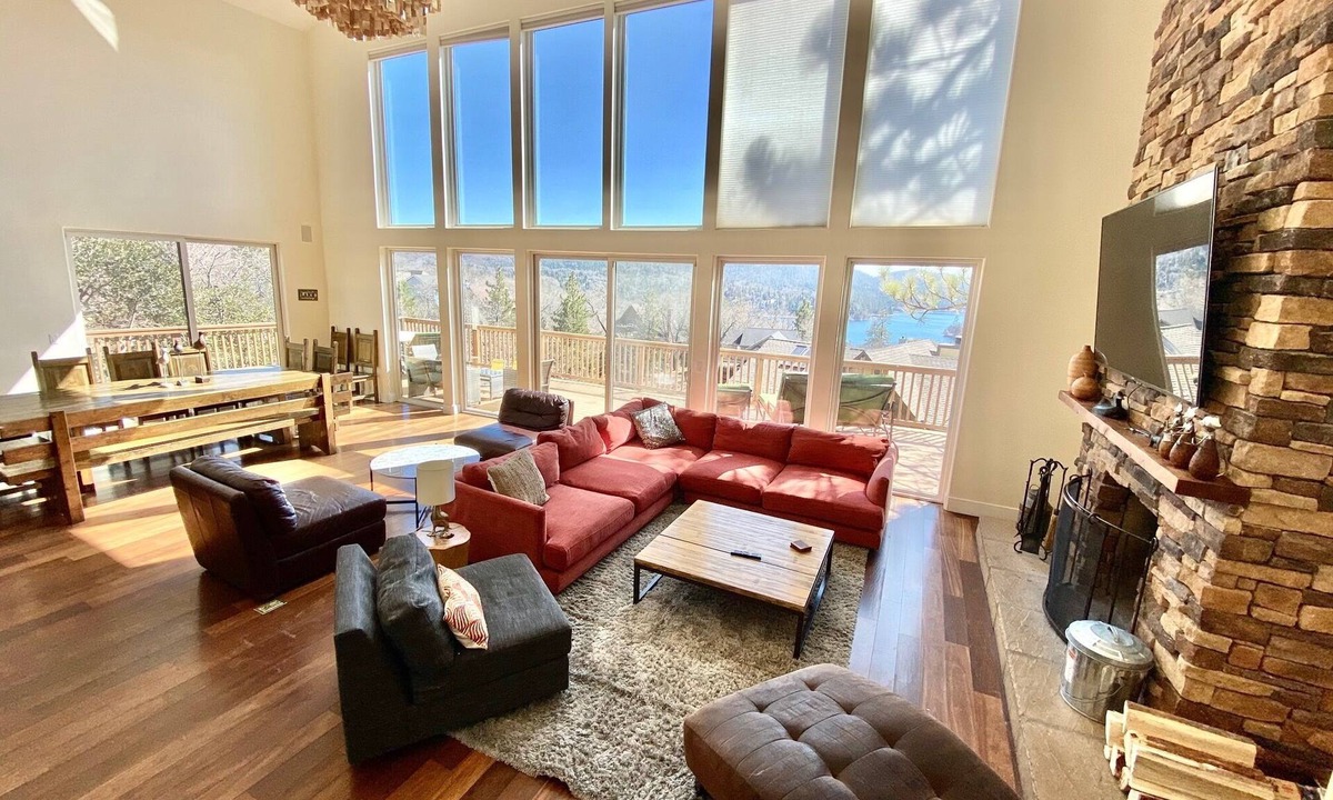 Lake Arrowhead House | Modern 6 bedroom retreat, stunning lake views, close to village!