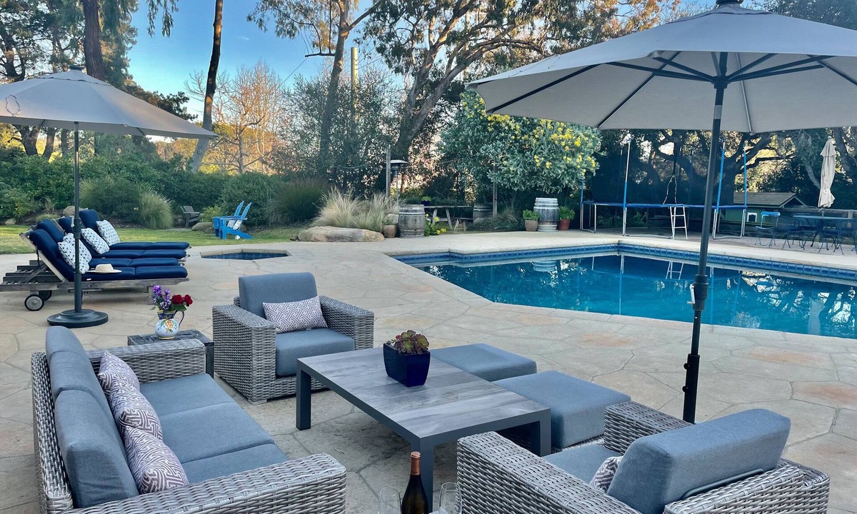 Hedgerow House | Montecito Family Fun Home with Pool/hot tub and great yard plus cabana!