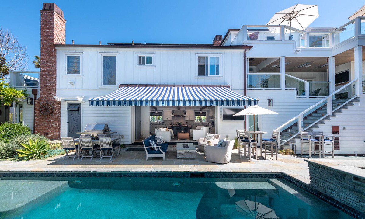 The Strand House | New Luxury Home on Double-Lot w/Heated Pool, Spa & Yard, Easy Stroll to Beach
