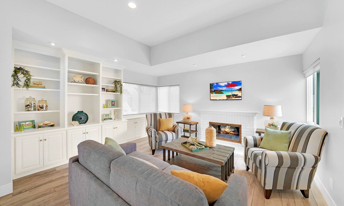 Dana Point Condo | Seaside Escape - Ocean Views of The Strands Beach! Restaurants! Fireplace!