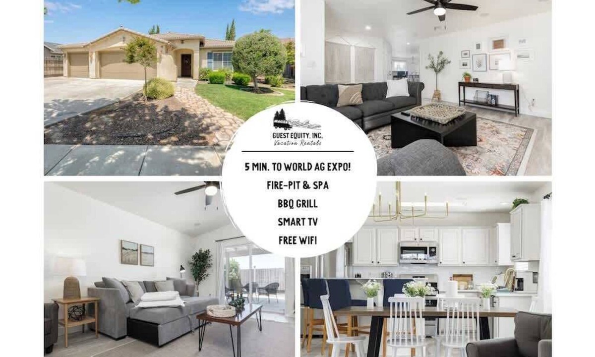 Tulare House | The Heart of California w/BBQ Grill & Hot Tub