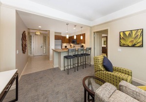 Desert Springs Villas large bedroom with full kitchen
