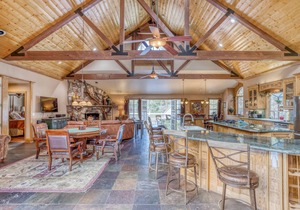 Experience luxury and splendor with private spa, game room + updated kitchen