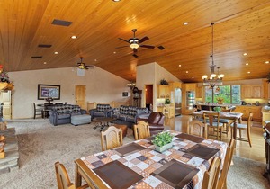 Mountain Canyon Retreat by Destination Big Bear : View of Lake and Mountains! EV Charger! Pool Table! Ping Pong!