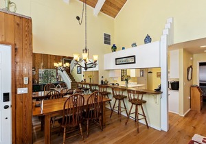 Whispering Cottage by Destination Big Bear: Walk to Meadow Park & Lake from this Summit Lake Home! Pet Friendly! Fully Fenced Yard!