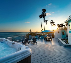 Retro Sea Cottage Ocean 