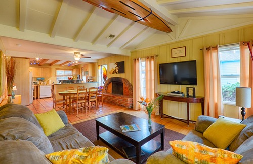 Beach Barber Tract House | Beach Home Steps to Sand w/ Private Pool & Hot Tub
