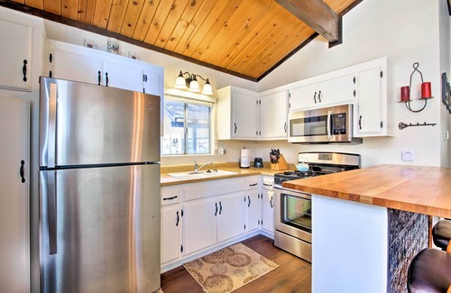 Big Bear City Cabin | Cozy Cabin w/Deck & Fireplace in Big Bear!