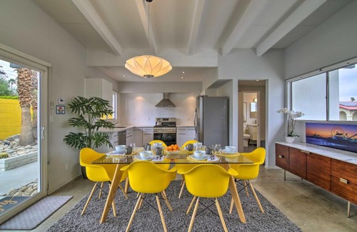 Palm Springs House | Dreamy Mid-Century Modern Pad with Pool, 3Mi to Dtwn