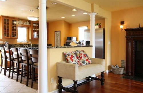 Beach Barber Tract House | Family-friendly summer vacation home with big hot tub 2 blocks from beach.