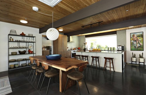 Tahquitz River Estates House | Private Post & Beam Eichler w/Pool & Spa in S. Palm Springs with Mountain Views