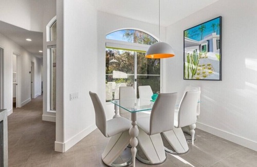 Cathedral City House | Remodeled Home With Golf Course View, Modern Pop Art Vibe!