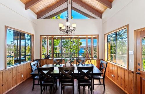 Lake Arrowhead House | Stunning LAKE VIEW Game Room Spa Walk To Village