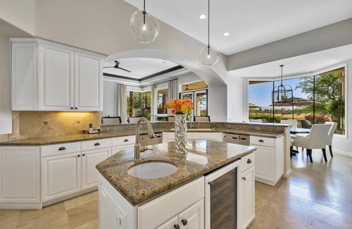 La Quinta House | Stunning PGA West Home with Privacy and Lake Views on Greg Norman Course