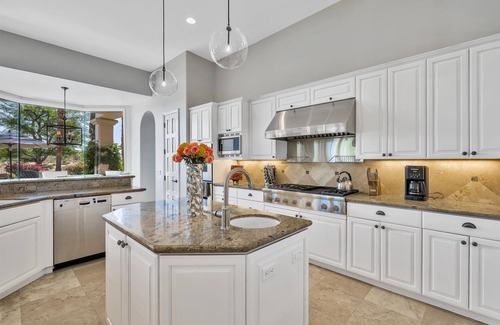 La Quinta House | Stunning PGA West Home with Privacy and Lake Views on Greg Norman Course