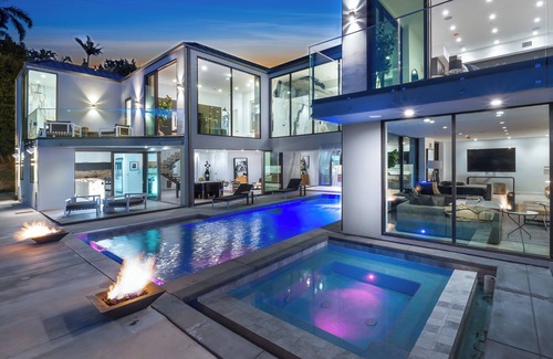 Hollywood Hills West House | “Ultimate 8M Escape –Views, Waterfall, Fire Features & Pure Luxury”