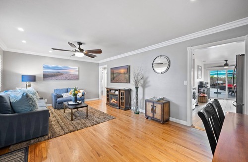 South Oceanside House | 2 Beautiful Coastal Homes FAMILY FRIENDLY: Outdoor Space: FireTable BBQ Yard EVC
