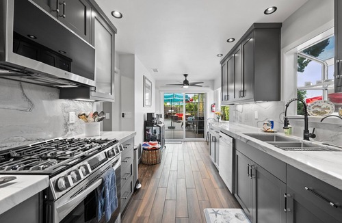 South Oceanside House | 2 Beautiful Coastal Homes FAMILY FRIENDLY: Outdoor Space: FireTable BBQ Yard EVC