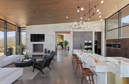 Mission Canyon House | 360 Views at Spyglass a modern masterpiece with an Infinity Pool