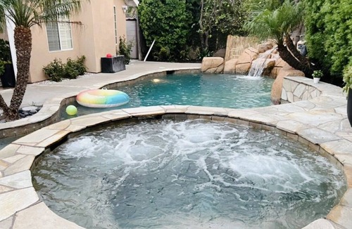 Fountain Valley Villa | 5BR/3BA Villa in Fountain Valley pool BBQ hot tub near Disneyland, Beach & Golf