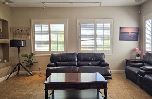 Rancho Cucamonga House | 7BR Pool Home, Karaoke, Fire Pit, Parking, Group-Friendly