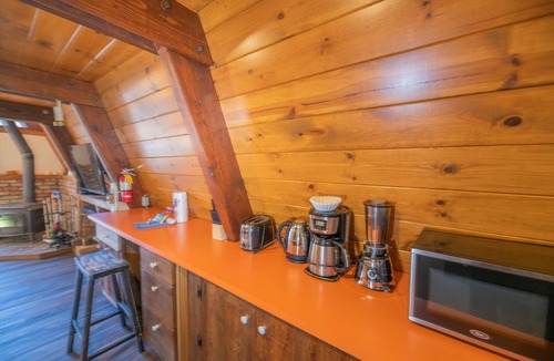 Big Bear City House | A-Frame of Mind - Wood Stove Fireplace, Deck, Barbecue