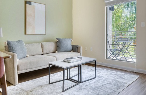 Warner Center Apartment | Amazing Woodland Hills Studio w/ Pool, near Westfield Mall, by Blueground