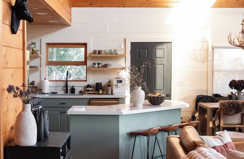 Julian Cabin | Award-winning A-frame in Julian, Luxe interiors, epic views, cedar tub and total mountain serenity.