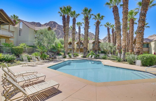 Indian Wells Apartment | Balcony & Views: Pet-Friendly Indian Wells Unit