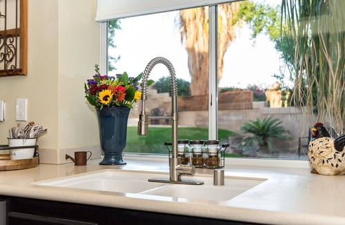 Topaz House | Beautiful home with huge, lush, private backyard and Beach Entry Pool!