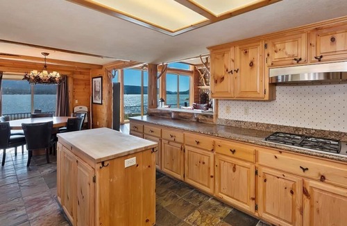 Fawnskin Cabin | Beautiful lakefront estate, hot tub, 180-degree views, game room, and BBQ grill!
