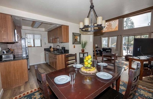 Tahoe Tyrol House | Blocks to Heavenly,- Sledding Access Behind the House, Seasonal Outdoor Pool.