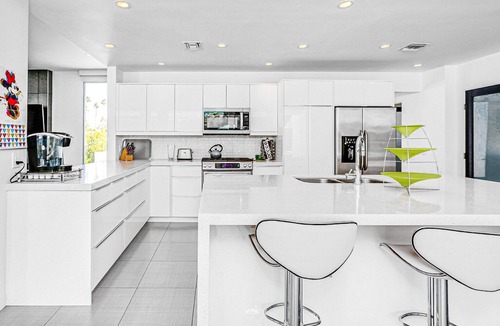 Deep Well Ranch House | Bright mid-century modern home w/private pool and spa, gas grill, dogs welcome