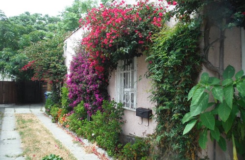 Los Angeles House | Bright room w/private bath, french doors, desk, TV, Wifi.