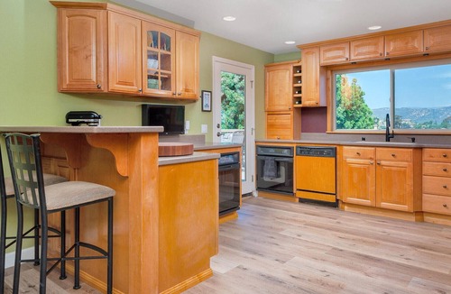 Country Club House | Cheerful Escape: Mountain Views, Fully Fenced, Game Room, Firepit, BBQ, & Office