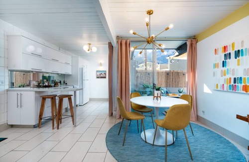Twin Palms Condo | Chic Mid Century Bungalow at Famed Ocotillo Lodge