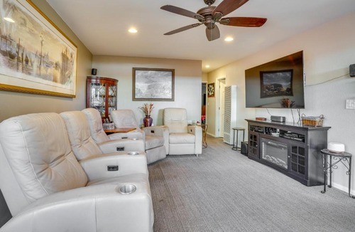 East Side Costa Mesa Apartment | Costa Mesa Rental with Private Hot Tub and Fire Pit!