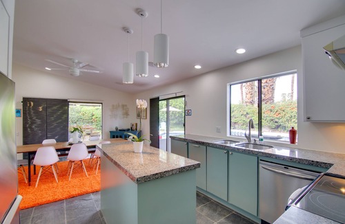 Araby House | Covered Patio, Pool & Games: Home in Palm Springs