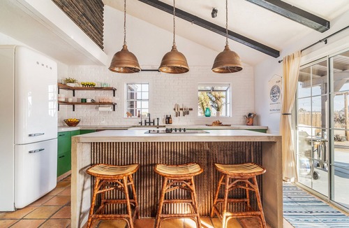 Pioneertown House | Curated Wild West Cabin w Private Saloon, Hot tub/Pool, Downtown Pioneertown!
