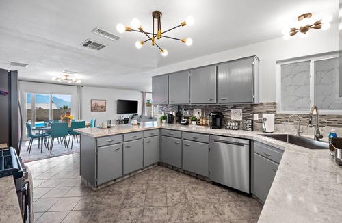 Desert Hot Springs House | Desert Glow - Pool, Hot Tub, Game Room, & Stunning Views