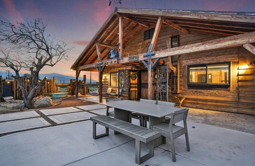 Riverside County Apartment | Desert Zen: Tranquil Escape, Pool/Hot Tub, Firepit