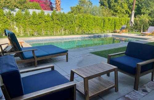 Cathedral City Cove House | Fab Mid Century Cathedral Cove Pool Home with Stunning Mountain Views