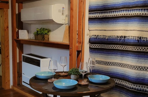 Morongo Valley Cabin | Family friendly desert cabin with mountain views, pool table and indoor chimney.