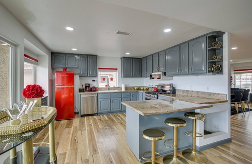 Silver Lakes Country Club House | Family Helendale Home - Private Dock & Fire Pit!