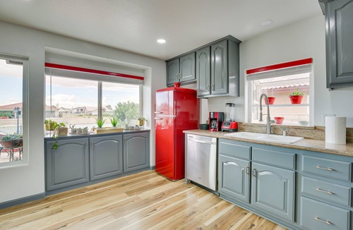 Silver Lakes Country Club House | Family Helendale Home - Private Dock & Fire Pit!
